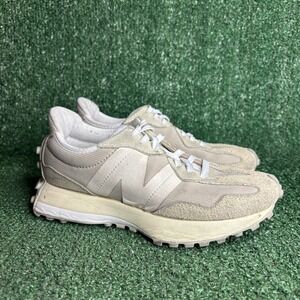 New Balance 327 Suede Corduroy Chunky Retro Lifestyle Sneakers Beige Womens Sz 6